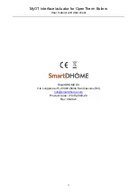 Предварительный просмотр 11 страницы SmartDHOME 01335-2080-00 User Manual