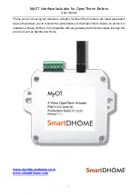 SmartDHOME MyOT 01335-2080-00 User Manual предпросмотр