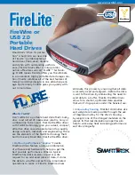 Preview for 1 page of SmartDisk FireLite Specifications