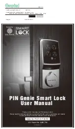 Preview for 1 page of Smartec PIN Genie Smart Lock PGD718 User Manual