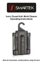 Smartek Ionic Closet Anti- Mold Cleaner Operating Instructions Manual preview