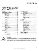 Preview for 2 page of Smarter tools ST-GP1200 Owner'S Manual