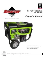 Smarter tools ST-GP7500DEB Owner'S Manual preview