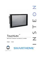 Smarthome INSTEON Touchlinc 2448 Owner'S Manual предпросмотр