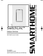 Предварительный просмотр 1 страницы Smarthome SwitchLinc 2387W User Manual