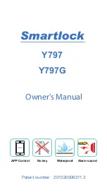 Preview for 1 page of SmartLock Y797 Owner'S Manual