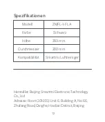 Preview for 13 page of smartmi ZMFL-1-FLA User Manual