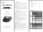 Preview for 1 page of Smartnet Gprinter PT-380 User Manual