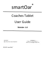 smartOar Coaches Tablet User Manual preview