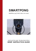 SMARTPONG Table Tennis Robot Installation And Troubleshooting Brief Instruction Manual preview