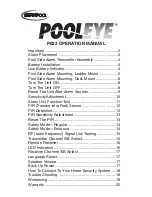 Preview for 1 page of SmartPool PoolEye PE22 Operation Manual