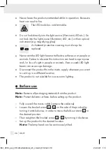 Preview for 22 page of Smartwares FCL-76003LI Manual