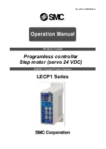 SMC Corporation LECP1 series Operation Manual preview