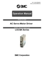 SMC Corporation LECSA series Operation Manual preview