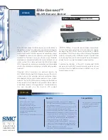 Предварительный просмотр 1 страницы SMC Networks 2504W - FICHE TECHNIQUE Overview