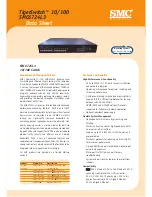 Предварительный просмотр 1 страницы SMC Networks 6724L3 - FICHE TECHNIQUE Datasheet