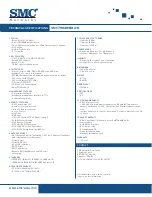 Предварительный просмотр 2 страницы SMC Networks ADSL2 Barricade N Pro SMC7904WBRA-N Specification Sheet