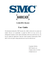 Preview for 1 page of SMC Networks Barricade Cable/DSL Router User Manual
