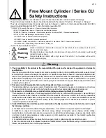 Preview for 3 page of SMC Networks C(D)U Series Operation Manual