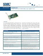 SMC Networks Copper Gigabit PCI Card SMC9452TX-1 Specifications preview