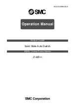 Предварительный просмотр 1 страницы SMC Networks D-M9 Series Operation Manual