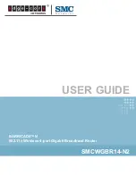 SMC Networks Edge-corE NETWORKS BARRICADE SMCWGBR14-N2 User Manual preview