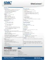 Preview for 2 page of SMC Networks EliteConnect WAP5110 Specifications