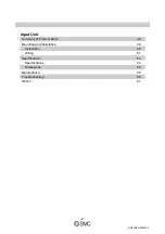 Preview for 3 page of SMC Networks EX510-DXB1 Operation Manual