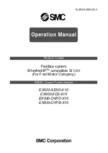 SMC Networks EX600-DXPD 16 Series Operation Manual preview