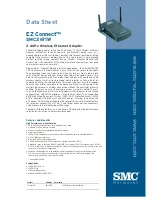 Предварительный просмотр 1 страницы SMC Networks EZ Connect SMC2671W Datasheet