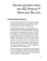 Preview for 8 page of SMC Networks EZ-Stream SMC2304WBRA-AG (German) Benutzerhandbuch
