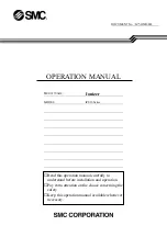 SMC Networks IZS30 SERIES Operation Manual preview