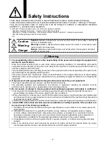 Preview for 3 page of SMC Networks JMHZ2-16D-X7500AC-KA Series Operation Manual