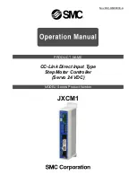 Preview for 1 page of SMC Networks JXCM1 Operation Manual