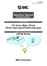 Preview for 1 page of SMC Networks LECSA Series Operation Manual