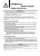 Preview for 4 page of SMC Networks LEHF E Series Operation Manual