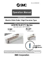 Preview for 1 page of SMC Networks LESYH16-X171 Series Operation Manual