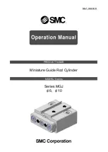 SMC Networks MGJ Series Operation Manual preview