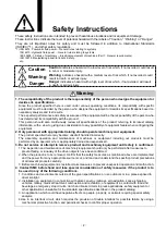 Preview for 3 page of SMC Networks MHM-25D-X7400A Operation Manual