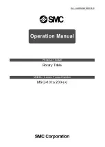 Preview for 1 page of SMC Networks MSQ Series Operation Manual