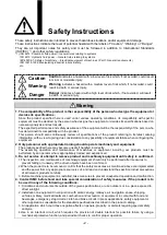 Preview for 3 page of SMC Networks MSQB1 Operation Manual