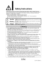 Preview for 3 page of SMC Networks PF2A703H Operation Manual