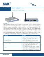 SMC Networks SMC Barricade g SMC7904WBRA2 Specifications preview