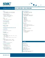 Предварительный просмотр 2 страницы SMC Networks SMC EZ Hub 10/100 SMC-EZ5805DS Technical Specifications