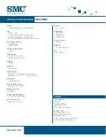 Preview for 2 page of SMC Networks SMC108DT Technical Specifications