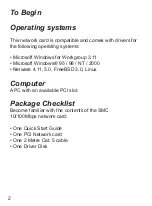 Preview for 2 page of SMC Networks SMC1233A-TX Quick Start Manual