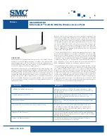 Preview for 1 page of SMC Networks SMC2552W-G EliteConnect Specifications