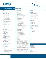 Preview for 2 page of SMC Networks SMC6724L3 Technical Specifications