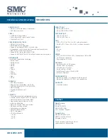 Preview for 2 page of SMC Networks SMC8511W-G Specifications