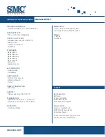 Preview for 2 page of SMC Networks SMC9452TX Specifications